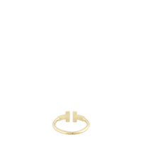 Tiffany & Co Tiffany T Wire Diamond 18k Yellow Gold Ring