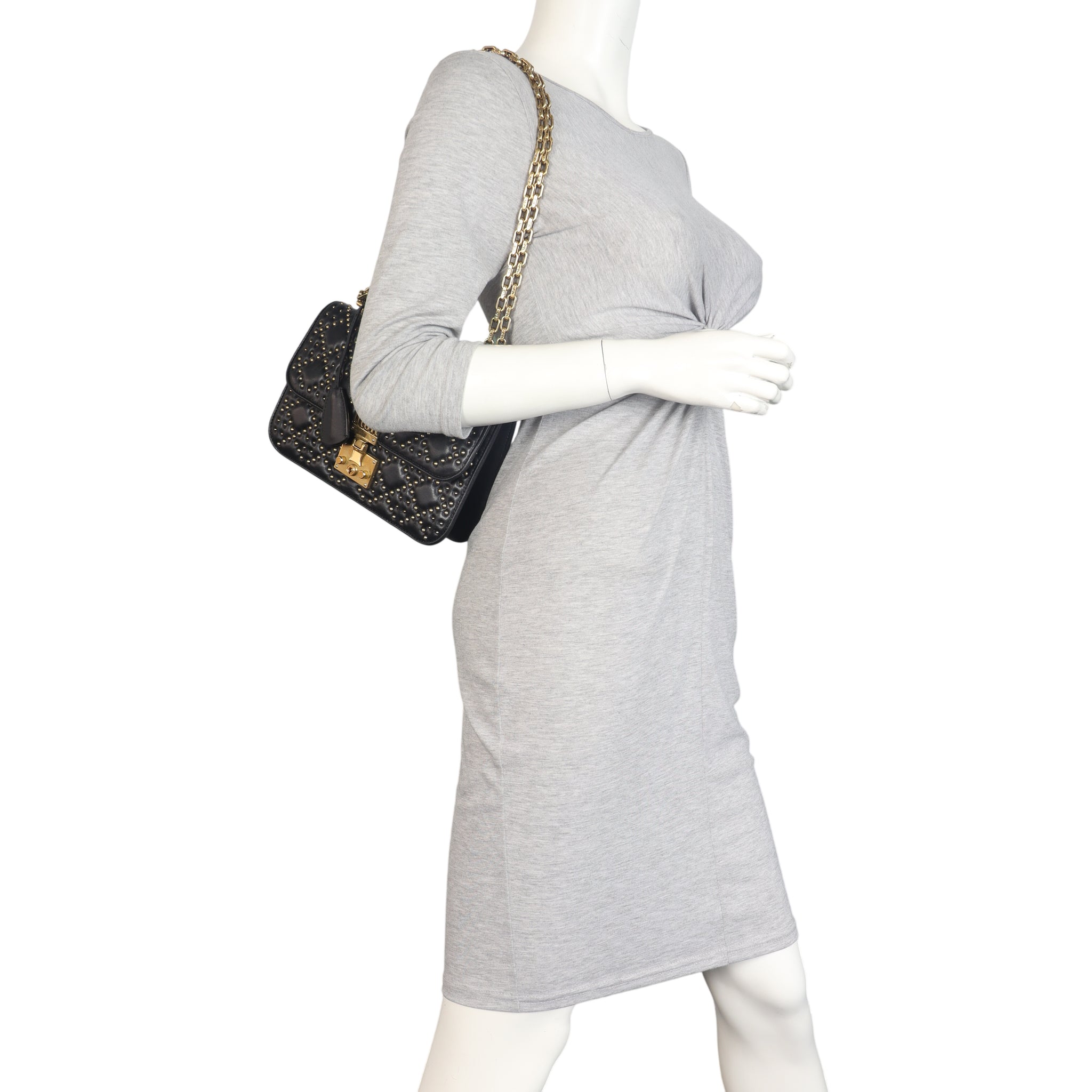 Dior Dioraddict Medium Flap Bag Studded