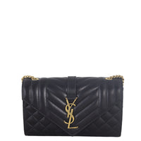 Saint Laurent Monogram Mix Matelasse Envelope Chain Bag Small