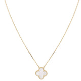 Van Cleef & Arpels Vintage Alhambra Mother of Pearl 18k Yellow Gold Necklace