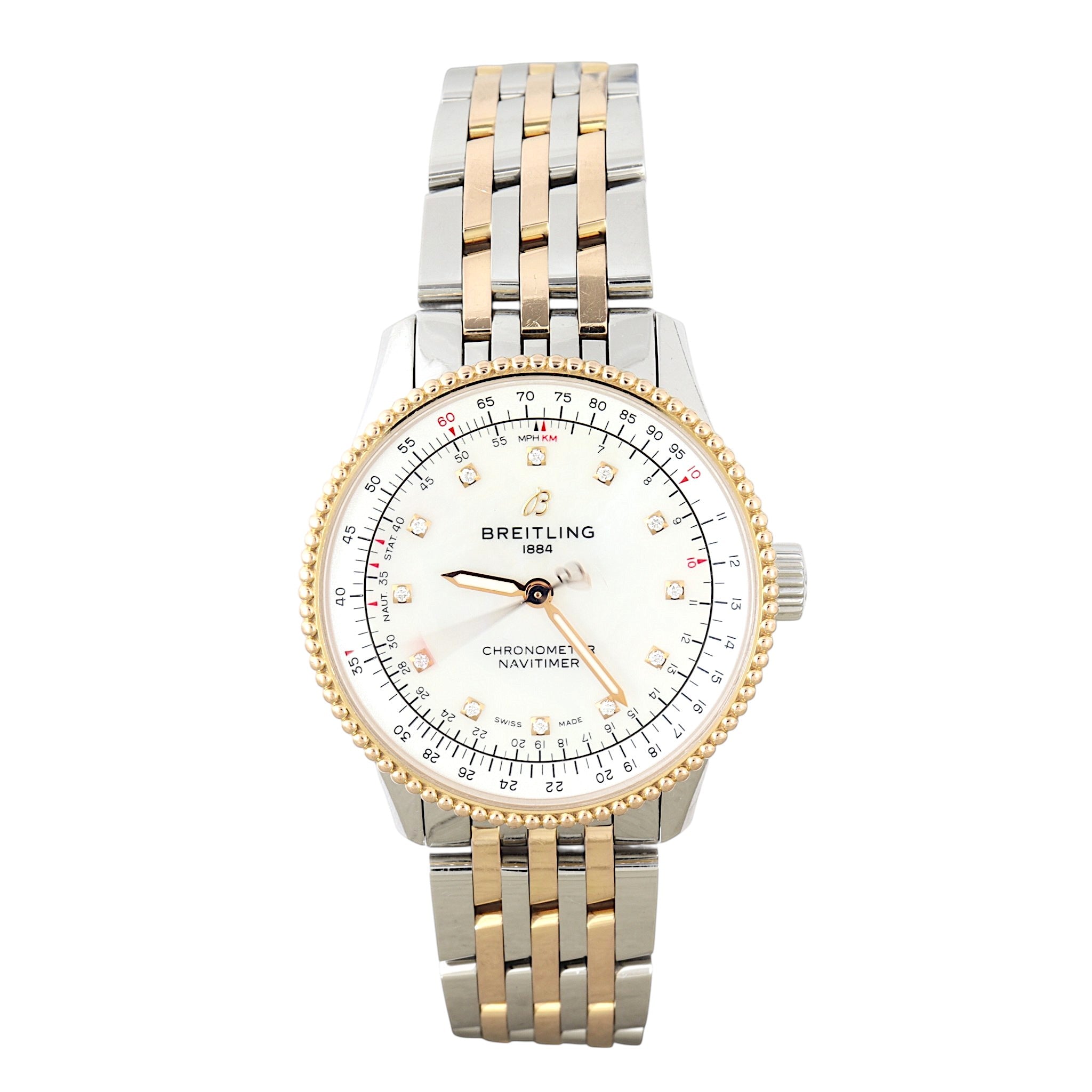 Breitling Navitimer Chronometer Diamond 35mm Watch
