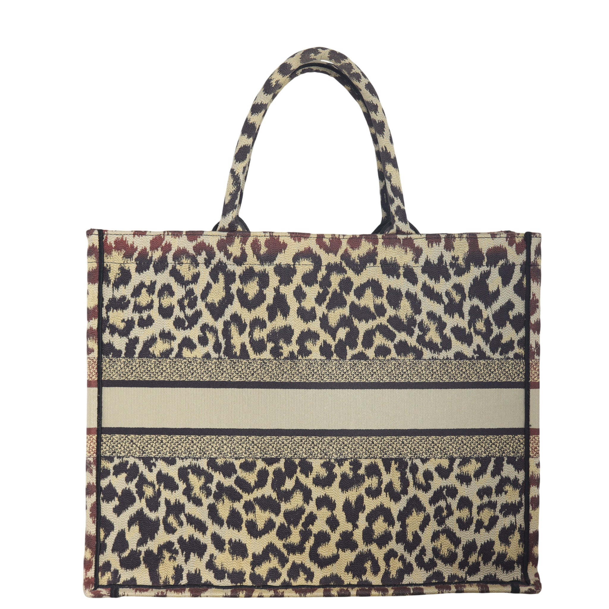Dior Book Tote Large Leopard