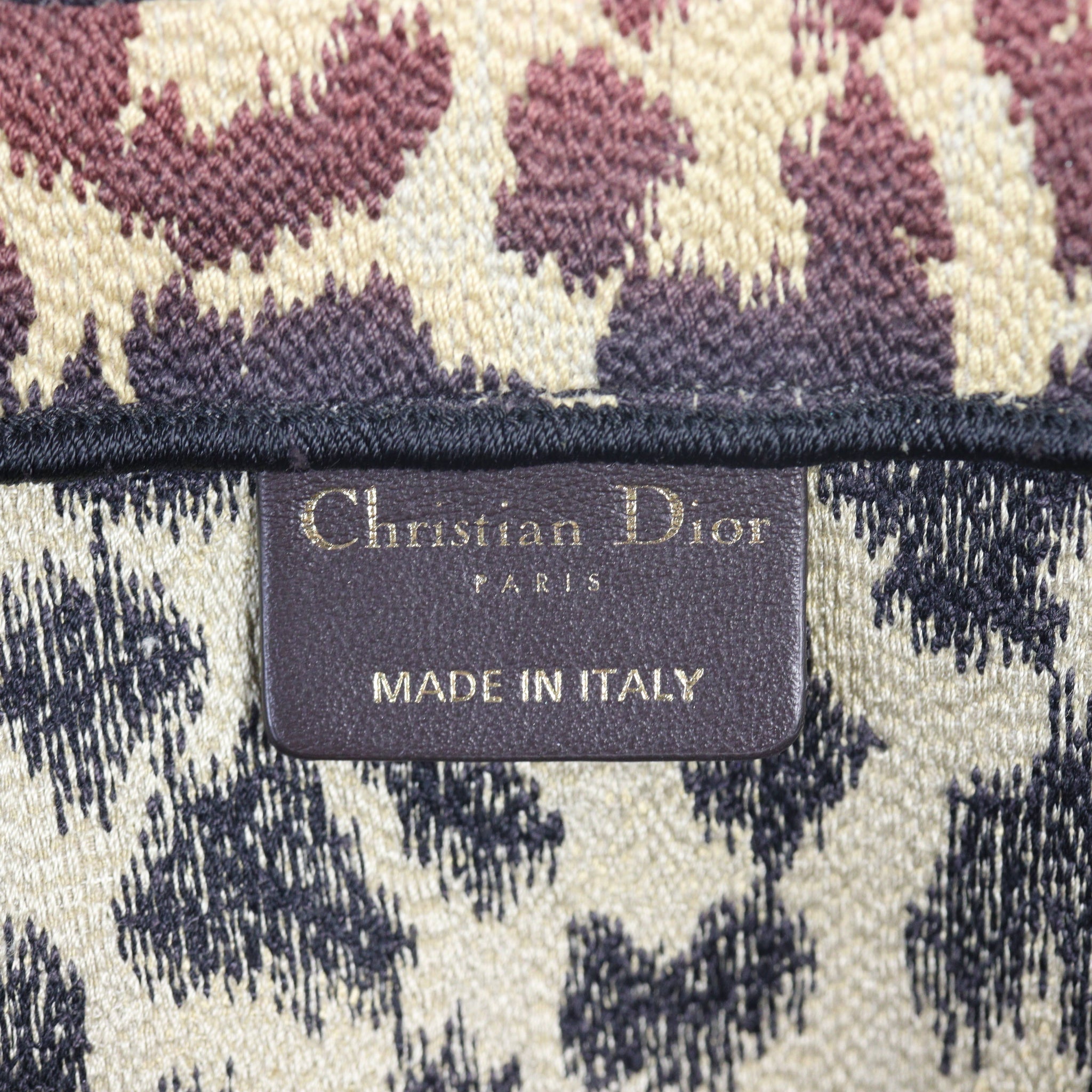 Dior Book Tote Large Leopard