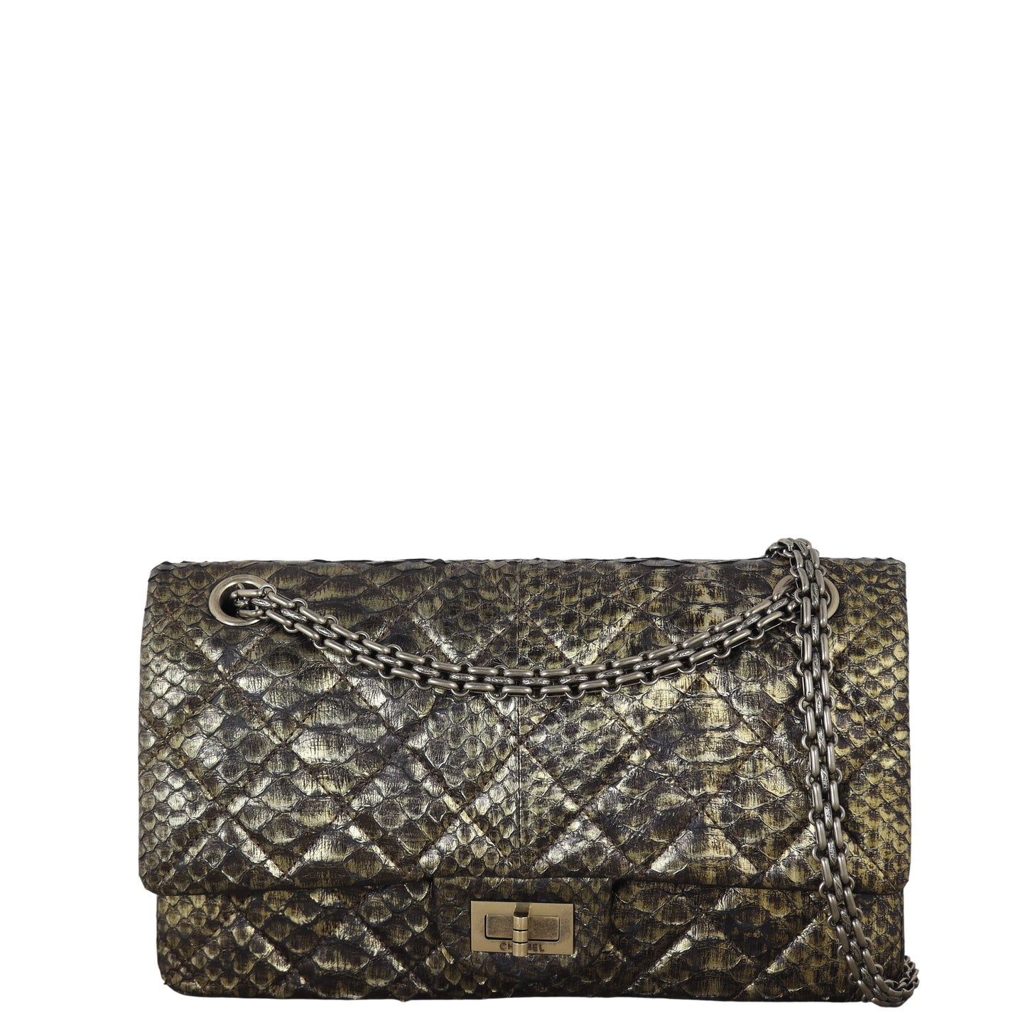 Chanel 2.55 Reissue 225 Double Flap Bag Python
