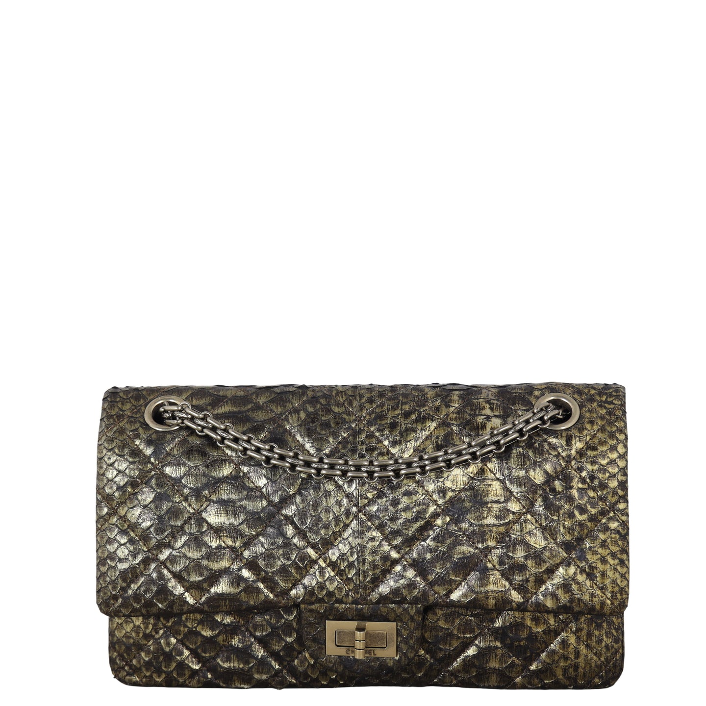 Chanel 2.55 Reissue 225 Double Flap Bag Python