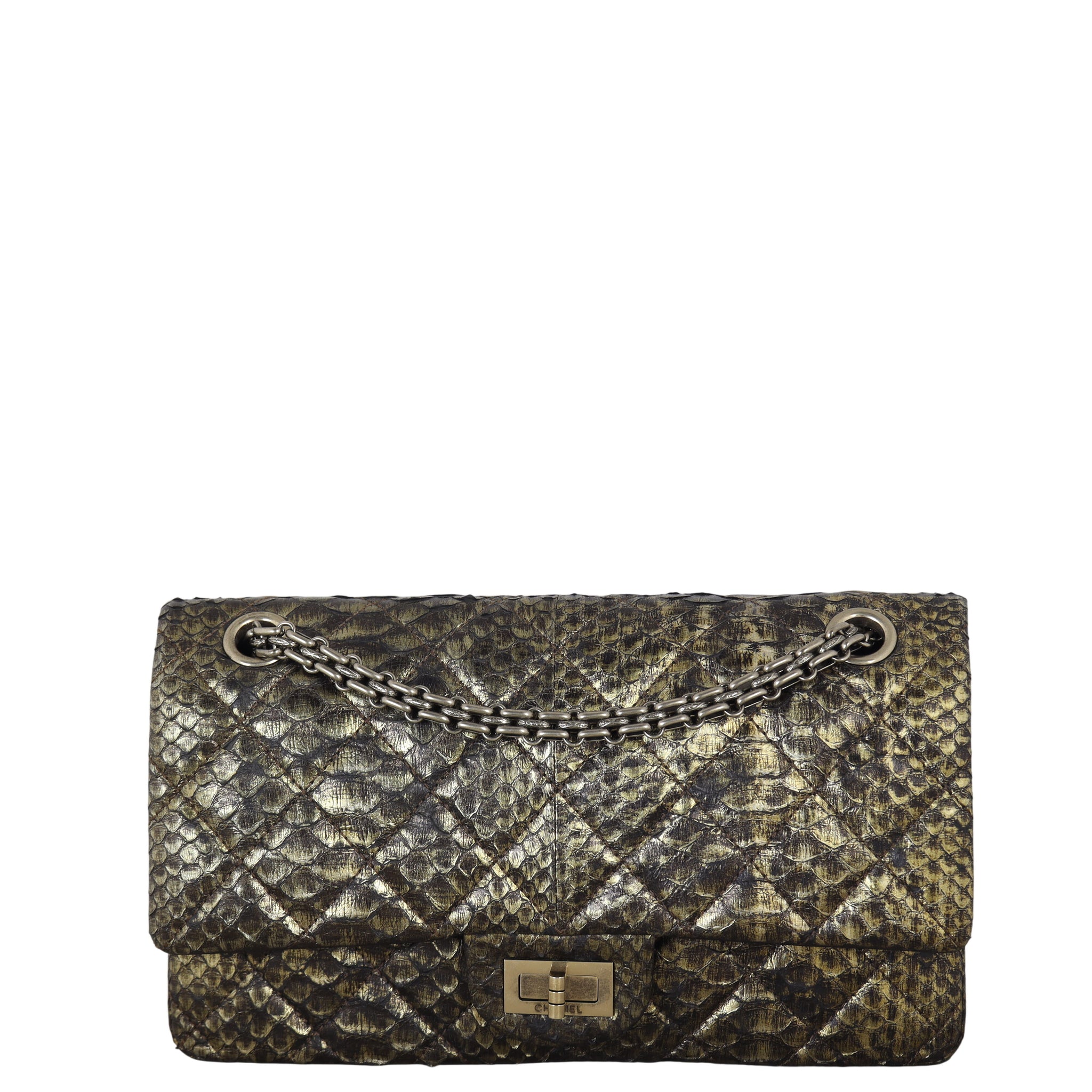 Chanel 2.55 Reissue 225 Double Flap Bag Python