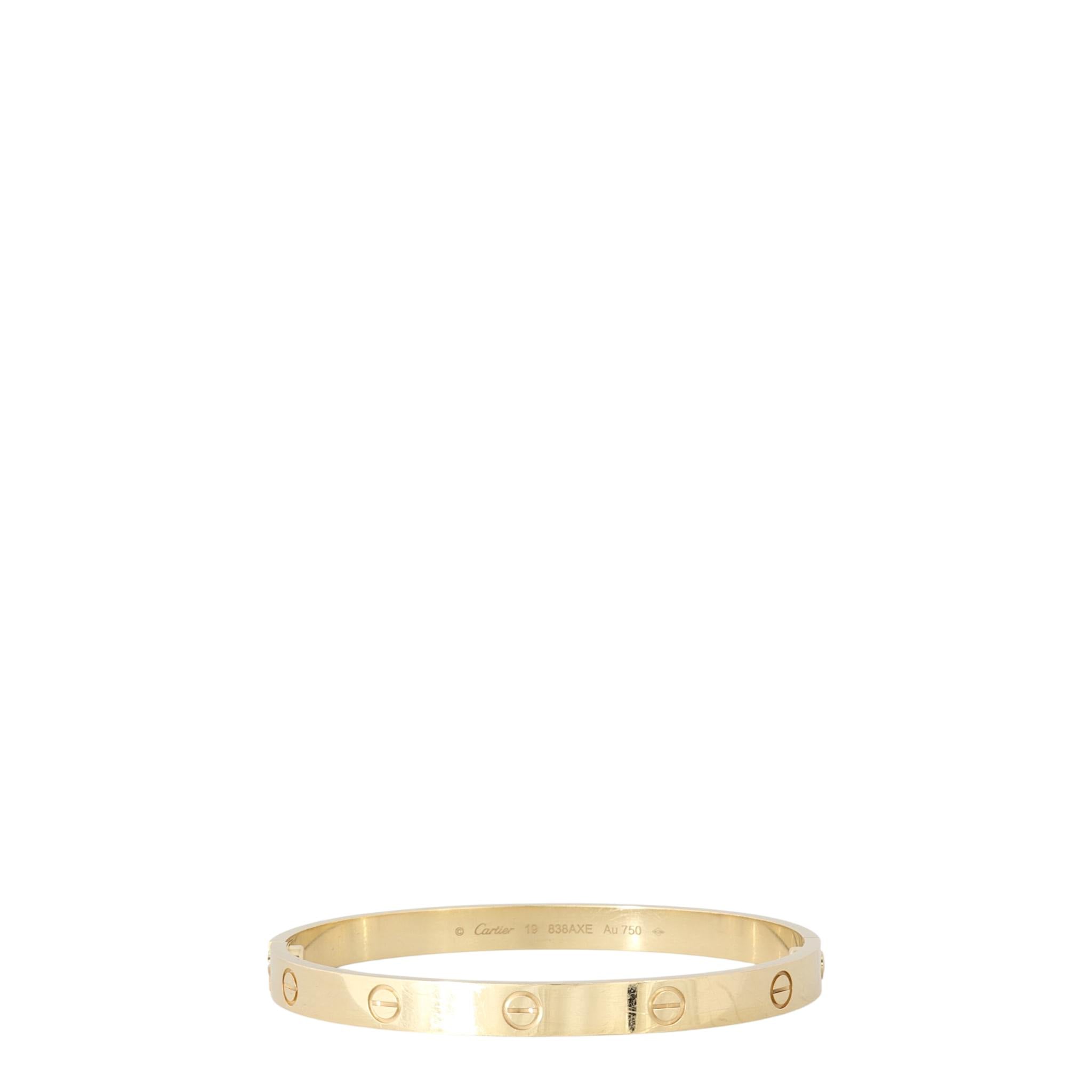 Cartier Classic Love Bracelet 18k Yellow Gold