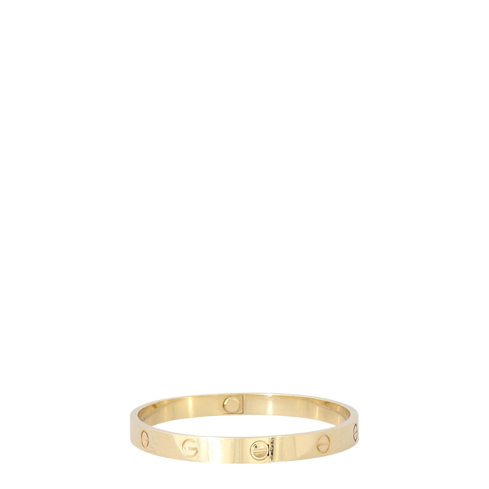 Cartier Classic Love Bracelet 18k Yellow Gold