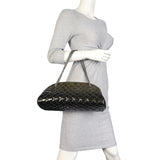 Chanel Just Mademoiselle Bowler Bag Patent