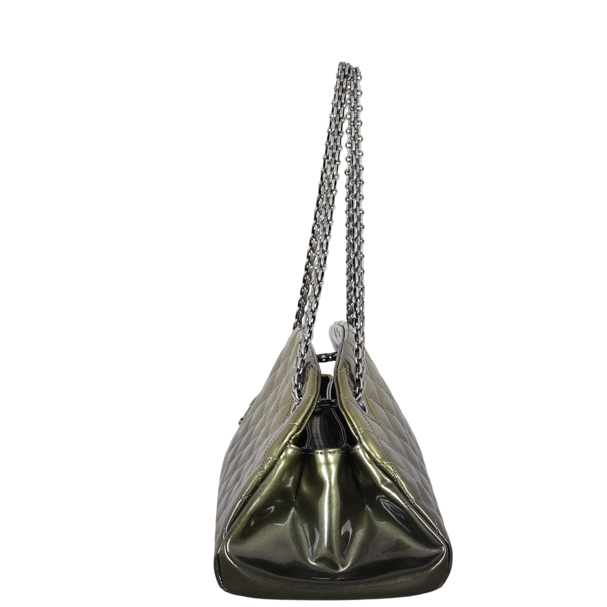 Chanel Just Mademoiselle Bowler Bag Patent