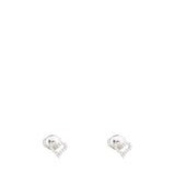Tiffany & Co Hearts Diamond Platinum Stud Earrings