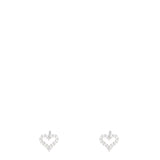 Tiffany & Co Hearts Diamond Platinum Stud Earrings