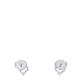 Tiffany & Co Hearts Diamond Platinum Stud Earrings
