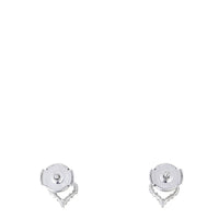 Tiffany & Co Hearts Diamond Platinum Stud Earrings