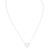 Tiffany & Co Hearts Platinum Diamond Pendant Necklace Mini
