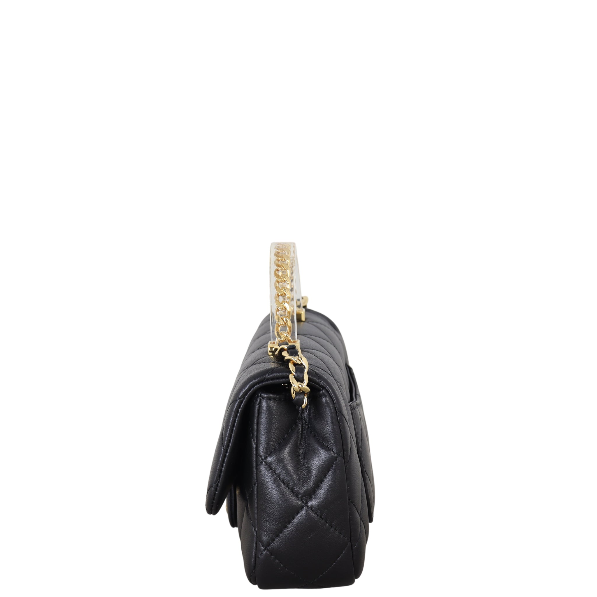 Chanel Chain Top Handle Flap Mini Bag