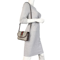 Gucci Ophidia GG Supreme Flap Shoulder Bag