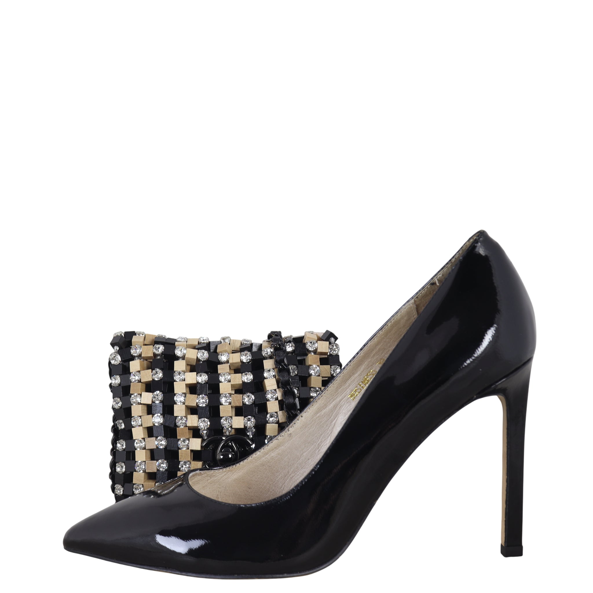 Chanel Metiers d'Art Crystal Wood Clutch on Chain