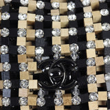 Chanel Metiers d'Art Crystal Wood Clutch on Chain