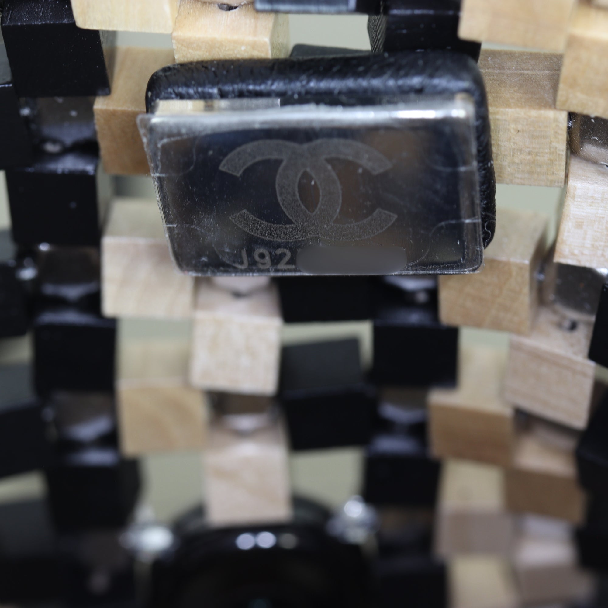 Chanel Metiers d'Art Crystal Wood Clutch on Chain