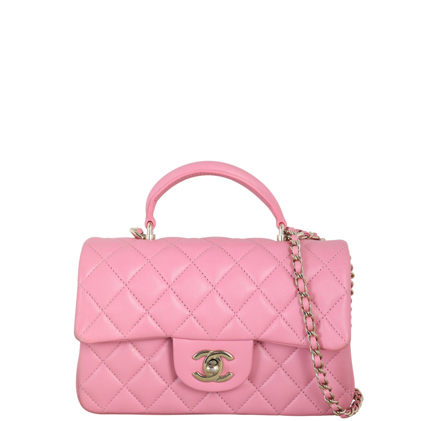 Chanel Classic Flap Mini Rectangular Top Handle Lambskin