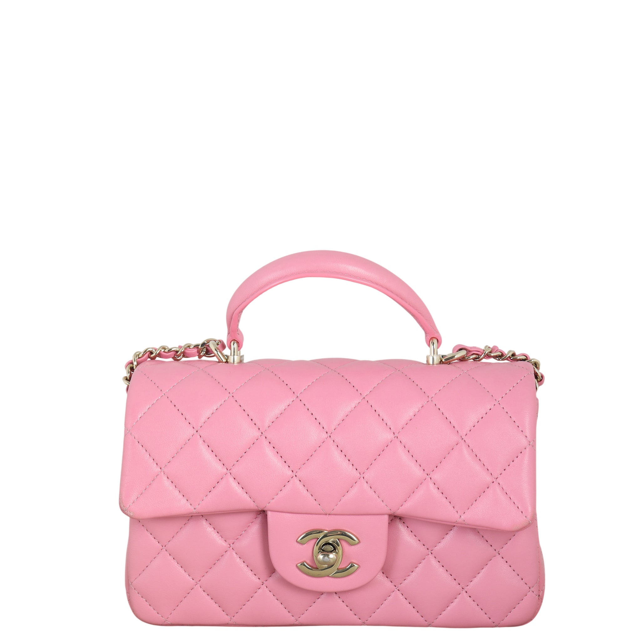 Chanel Classic Flap Mini Rectangular Top Handle Lambskin