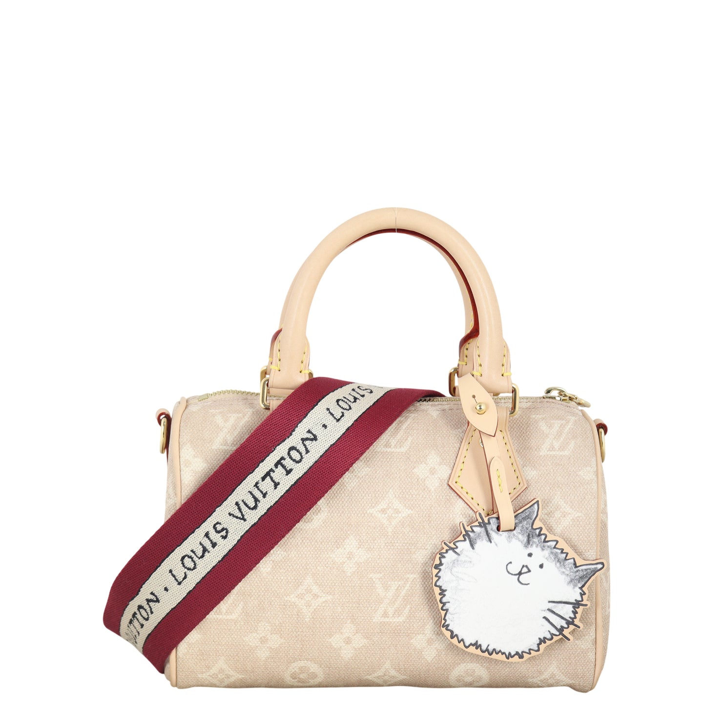 Louis Vuitton x Grace Coddington Speedy 20 Bandouliere Meowgram