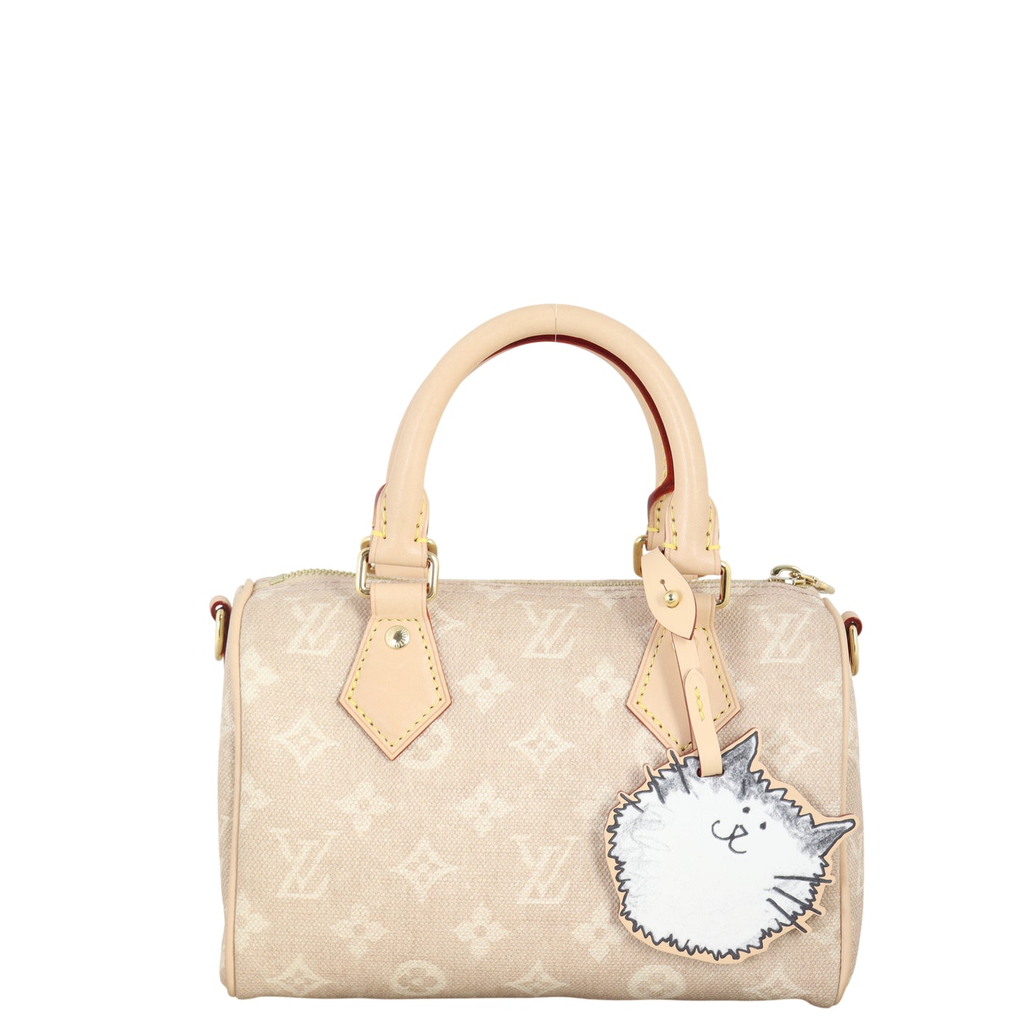 Louis Vuitton x Grace Coddington Speedy 20 Bandouliere Meowgram