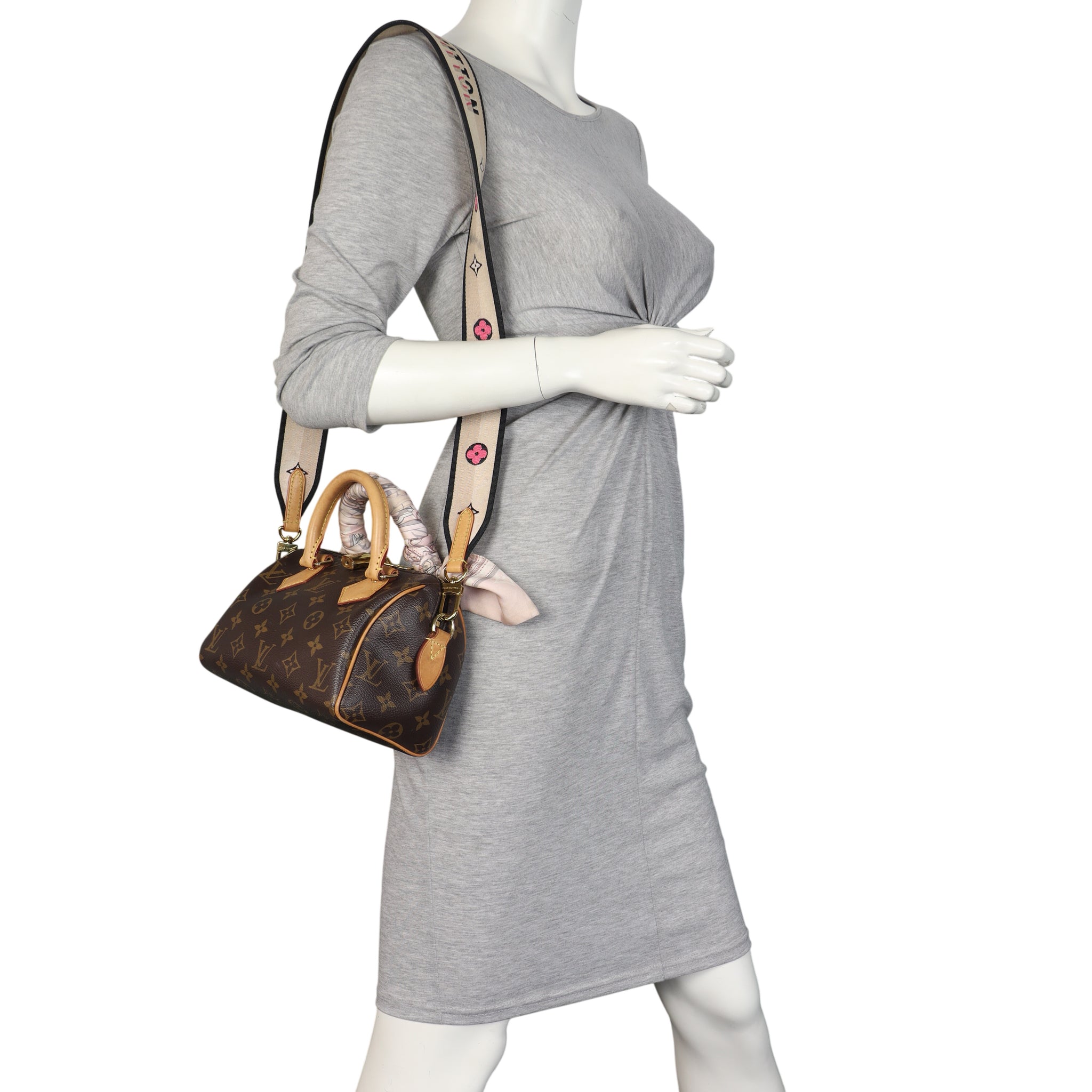 Louis Vuitton Speedy 20 Bandouliere Monogram with Embroidered Strap