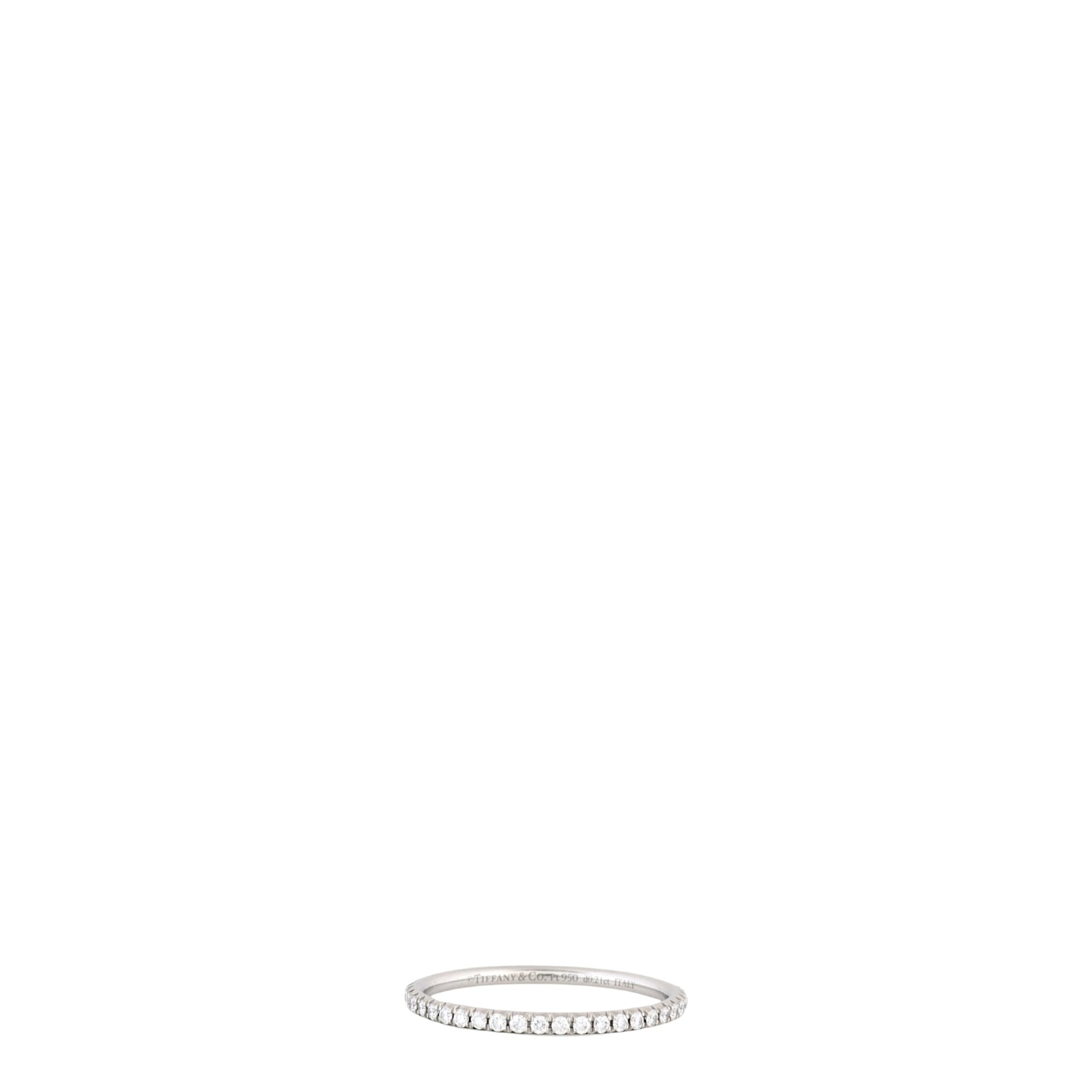 Tiffany & Co Metro Full Eternity Platinum Diamond Ring