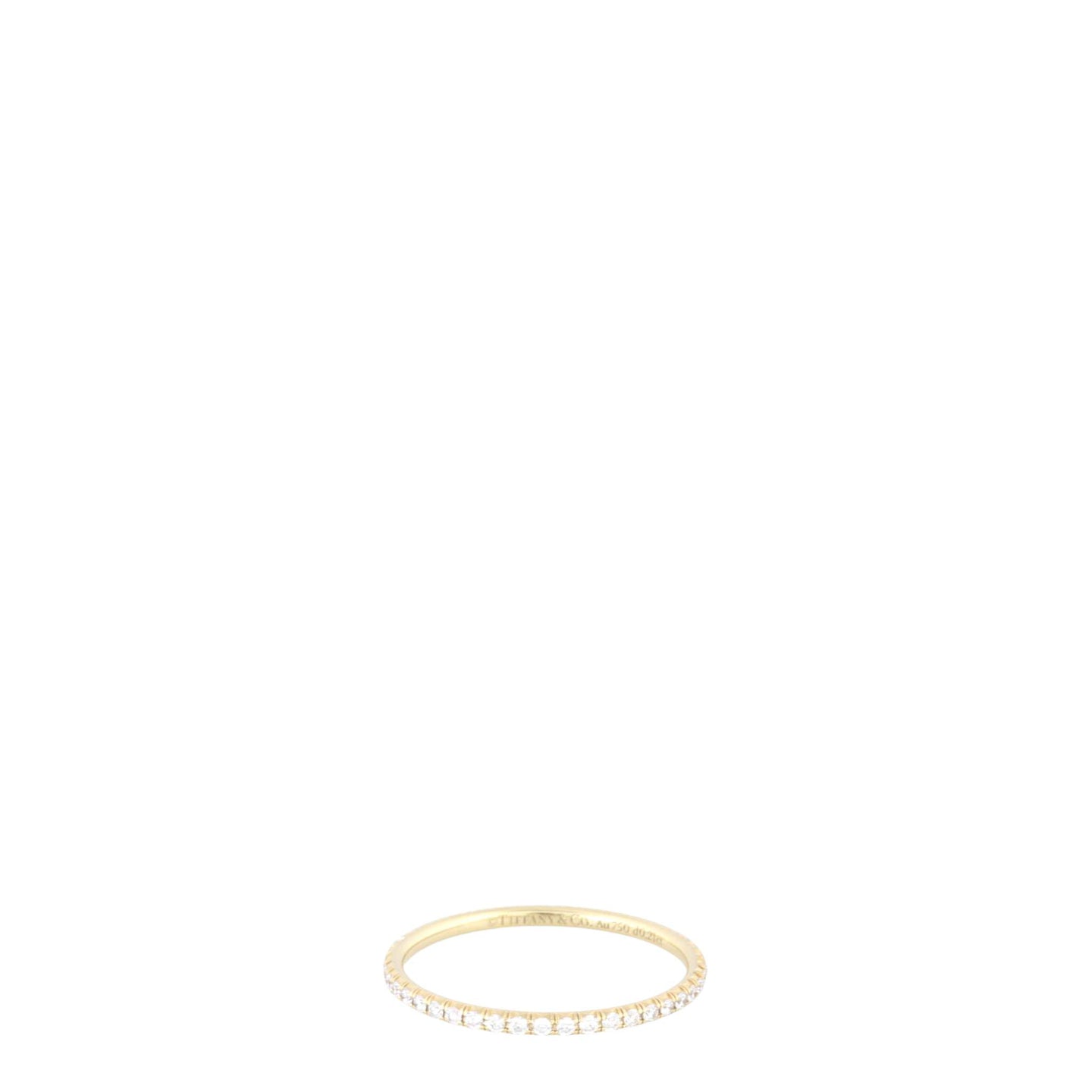 Tiffany & Co Metro Full Eternity Diamond 18k Yellow Gold Ring