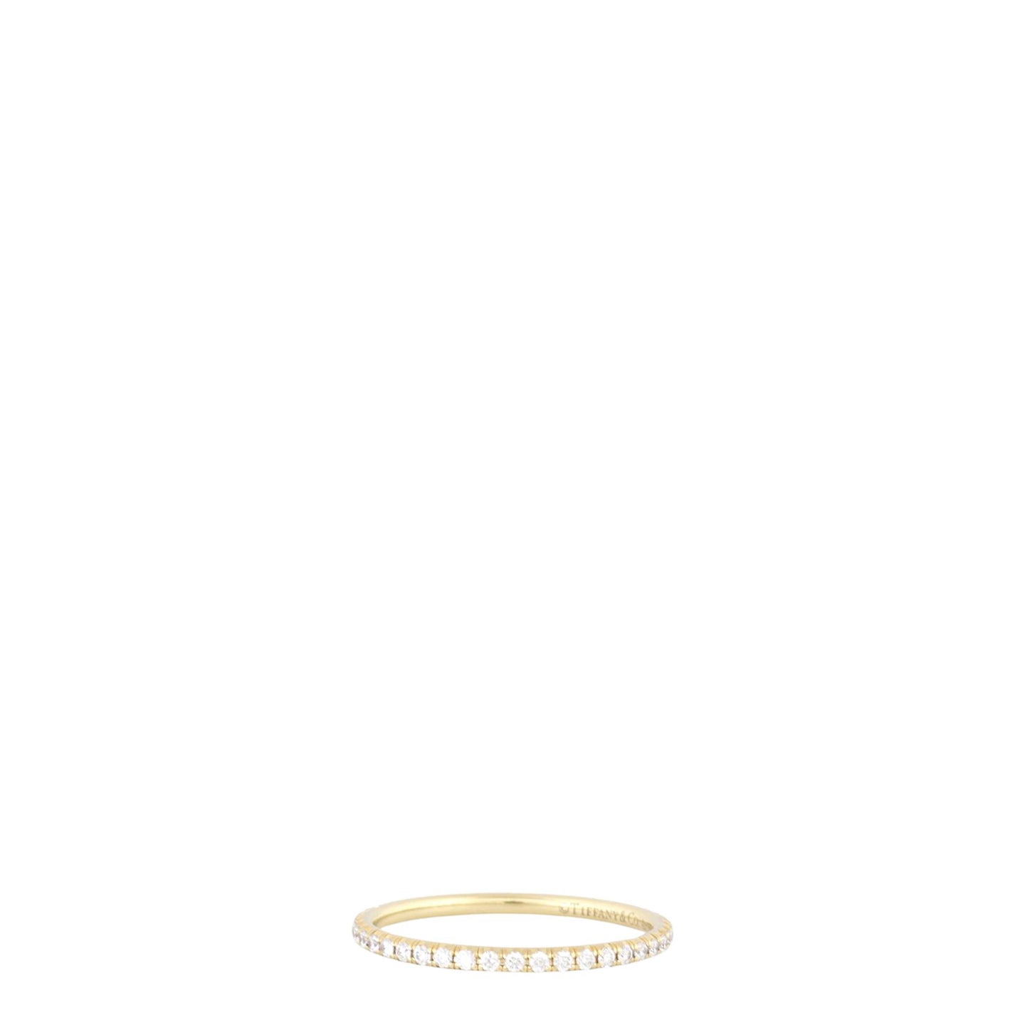 Tiffany & Co Metro Full Eternity Diamond 18k Yellow Gold Ring