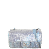 Chanel Classic Single Flap Mini Sequin Waterfalls