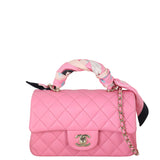 Chanel Classic Flap Mini Rectangular Top Handle Lambskin