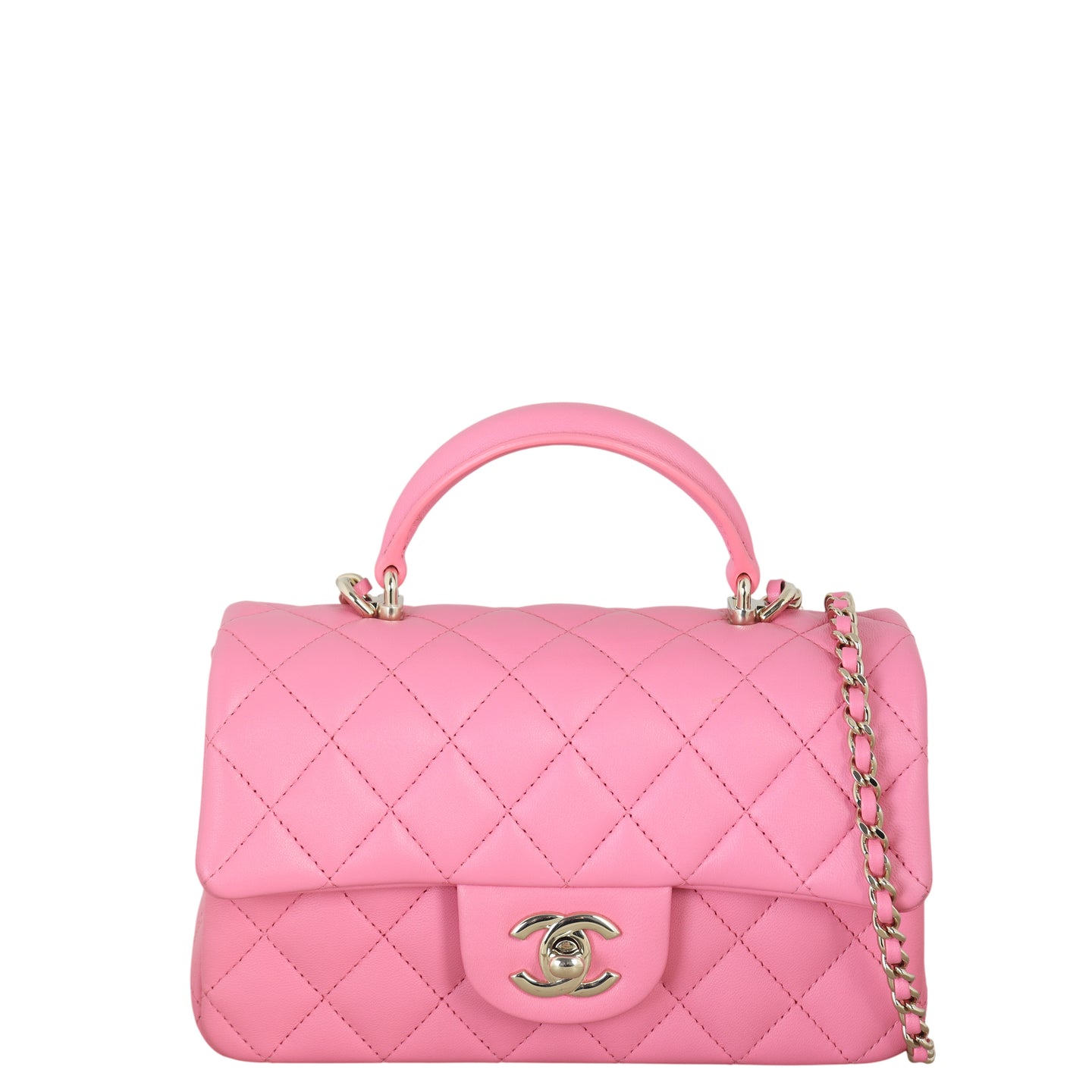 Chanel Classic Flap Mini Rectangular Top Handle Lambskin