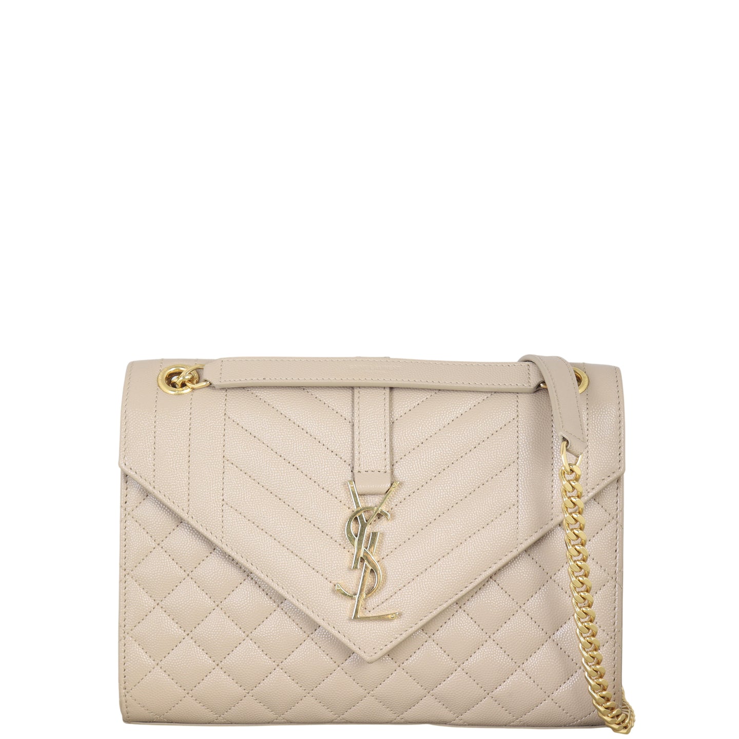 Saint Laurent Monogram Mix Matelasse Envelope Chain Bag Medium