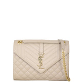Saint Laurent Monogram Mix Matelasse Envelope Chain Bag Medium
