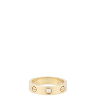 Cartier Love Ring Small 18k Yellow Gold 1 Diamond