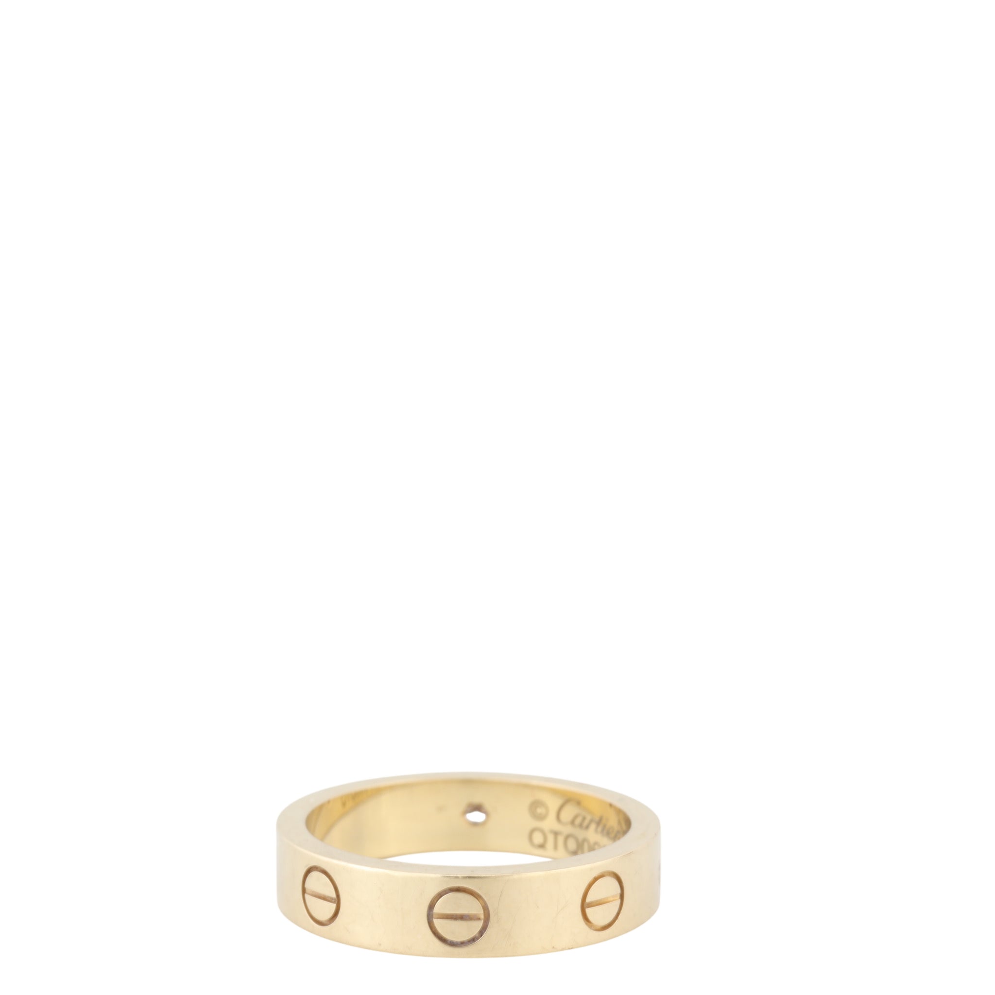 Cartier Love Ring Small 18k Yellow Gold 1 Diamond