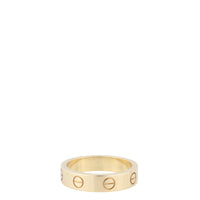 Cartier Love Ring Small 18k Yellow Gold 1 Diamond
