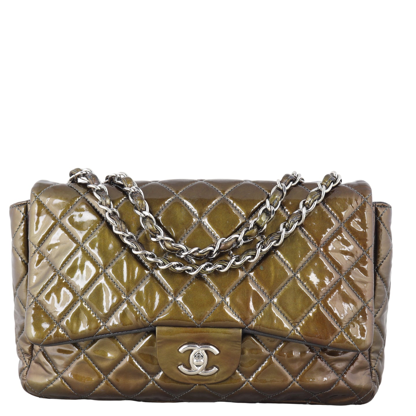 Chanel Classic Single Flap Jumbo Patent