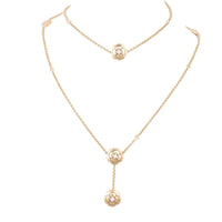 Chanel Les Infinis de Camelia Diamond 18k Rose Gold Transformable Long Necklace