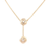Chanel Les Infinis de Camelia Diamond 18k Rose Gold Transformable Long Necklace