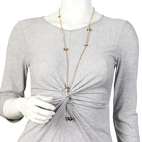 Chanel Les Infinis de Camelia Diamond 18k Rose Gold Transformable Long Necklace