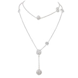 Chanel Les Infinis de Camelia Diamond 18k White Gold Transformable Necklace