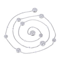 Chanel Les Infinis de Camelia Diamond 18k White Gold Transformable Necklace
