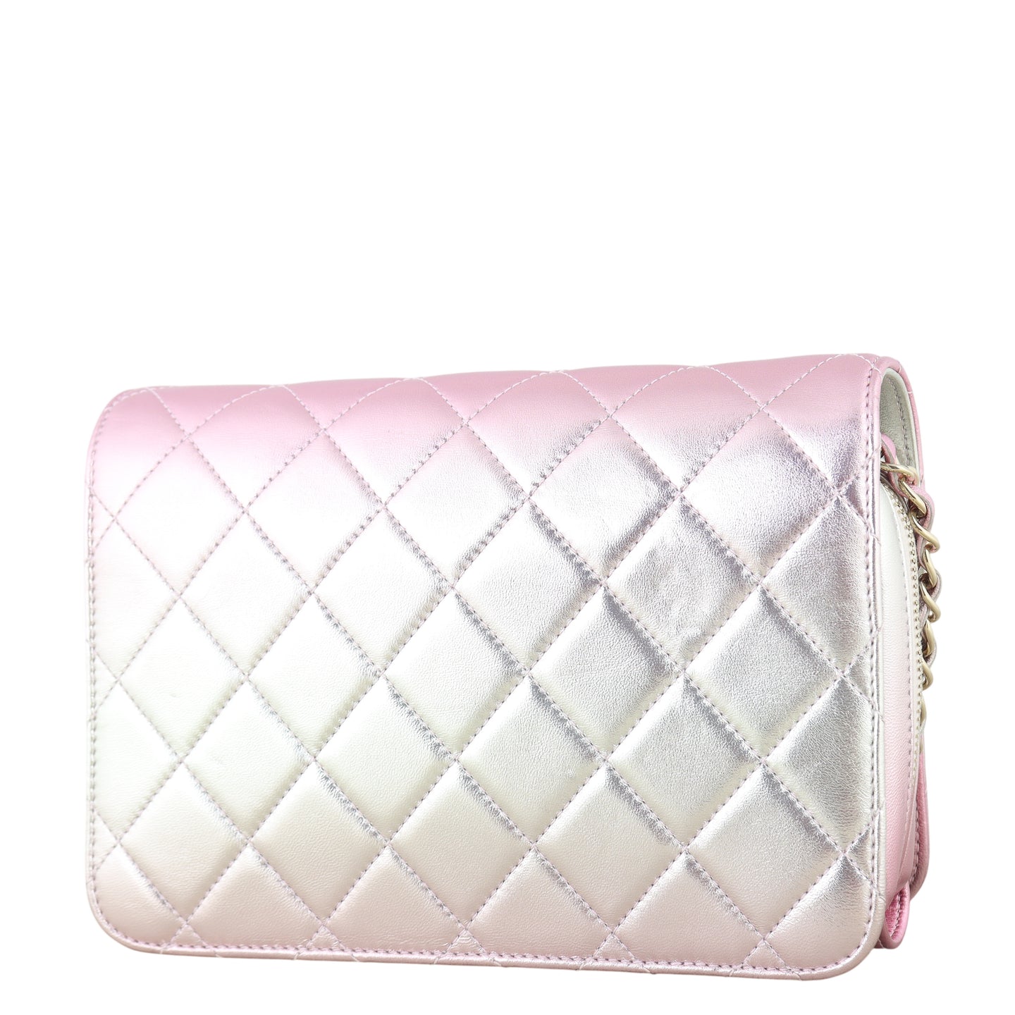 Chanel Like A Wallet Rainbow Metallic Flap Bag