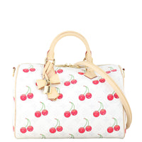 Louis Vuitton x Takashi Murakami Speedy 30 Soft Bandouliere Monogram Cerises