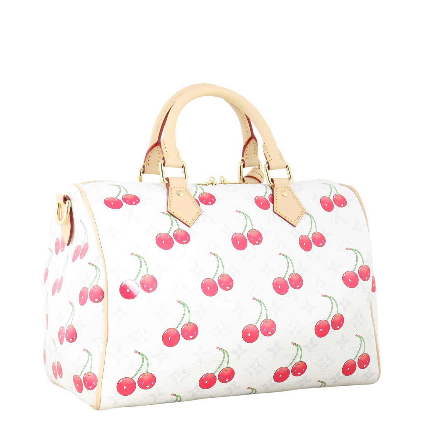 Louis Vuitton x Takashi Murakami Speedy 30 Soft Bandouliere Monogram Cerises