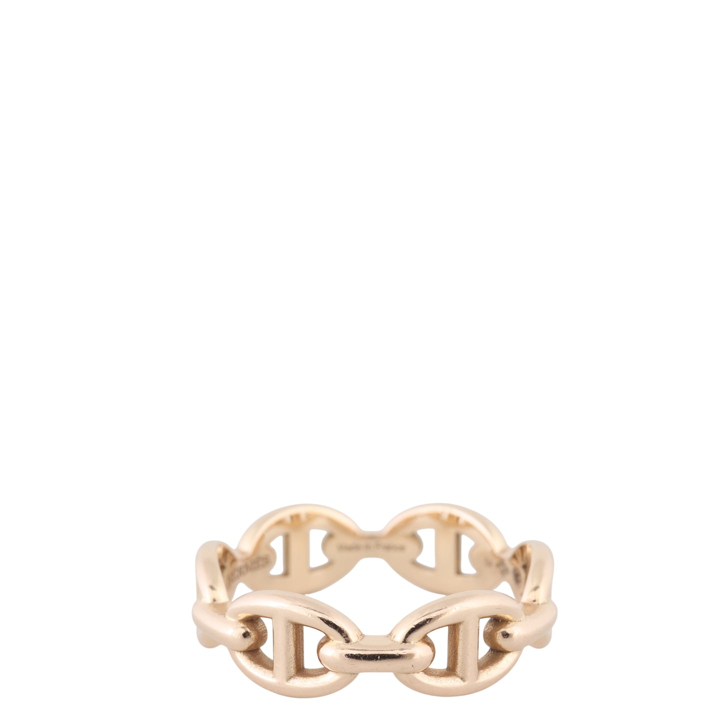 Hermes Chaine d'Ancre Enchainee 18k Rose Gold Ring